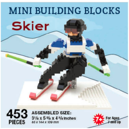 Skier - Mini Building Blocks