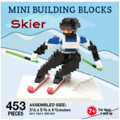 Skier - Mini Building Blocks