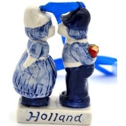 Kissing Couple Christmas Ornament