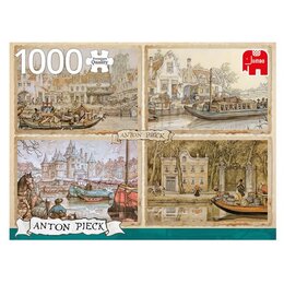 Anton Pieck Canal Boats Puzzle 1000pc