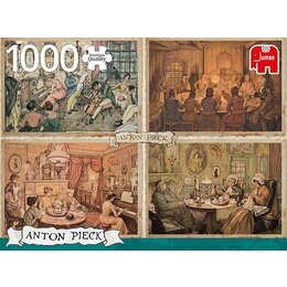Anton Pieck Living Room Entertainment Puzzle 1000pc