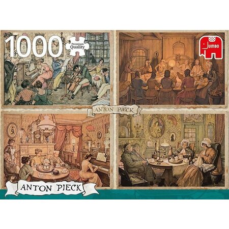 Anton Pieck Living Room Entertainment Puzzle 1000pc