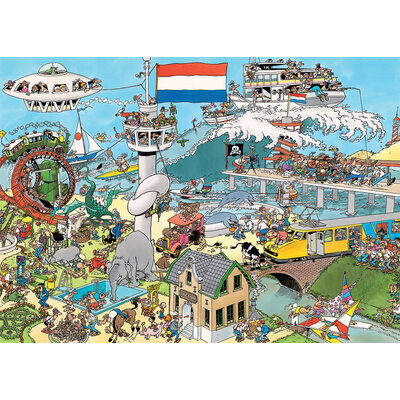 Traffic Chaos & By Air, Land & Sea Puzzle (2x1000pc) Puzzle