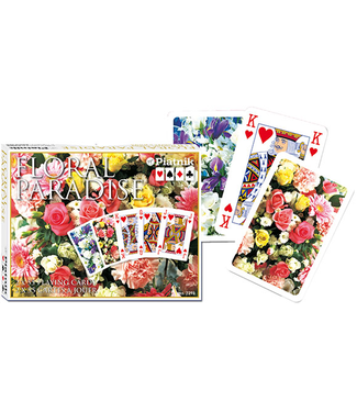 Floral Paradise Playing Cards - Double Deck