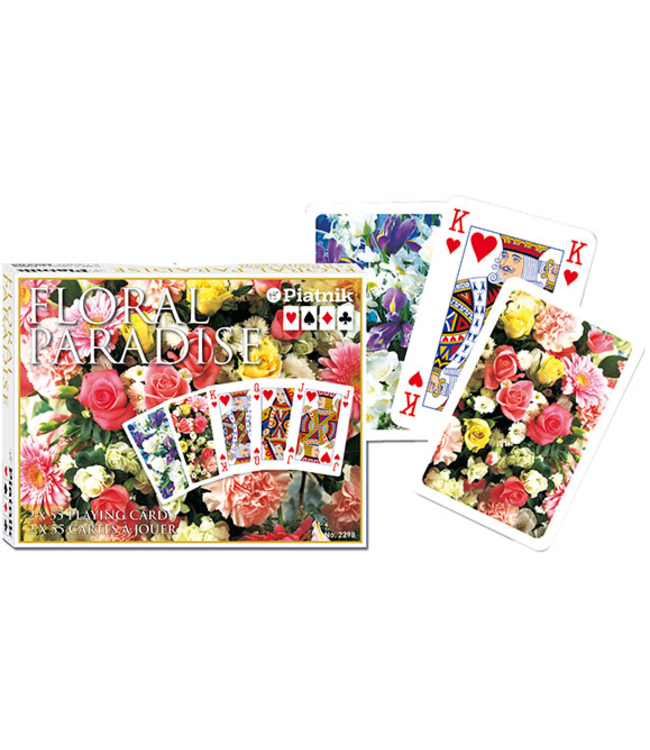 Floral Paradise Playing Cards - Double Deck
