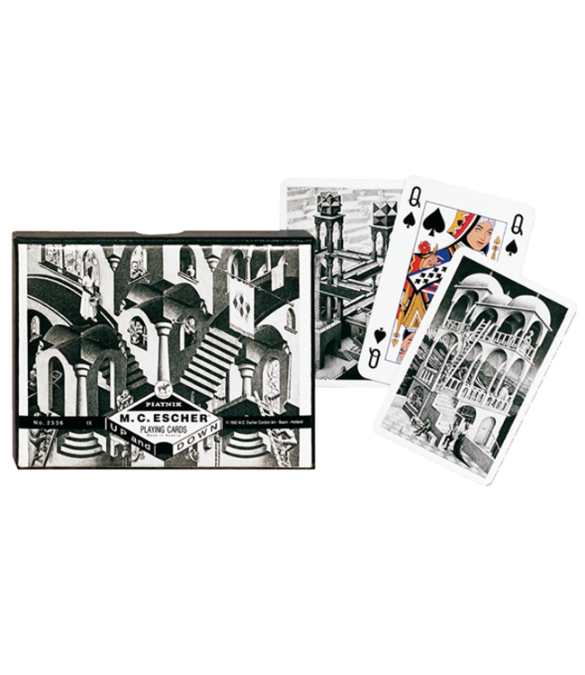 Up and Down M.C. Escher Playing Cards - Double Deck