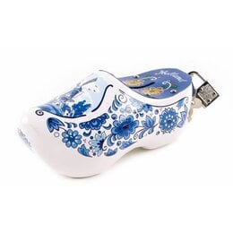 Delft Blue Wooden Shoe Money Bank Holland