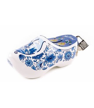 Delft Blue Wooden Shoe Money Bank Holland