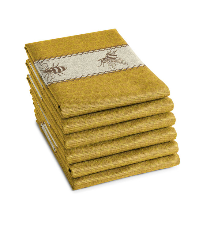 TEA Towel Yellow Bees DDDDD