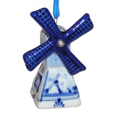 Windmill -  Delft Blue Christmas Ornament