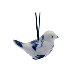 Bird - Delft Blue Windmill Christmas Ornament
