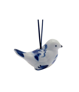 Bird - Delft Blue Windmill Christmas Ornament