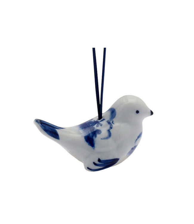 Bird - Delft Blue Windmill Christmas Ornament
