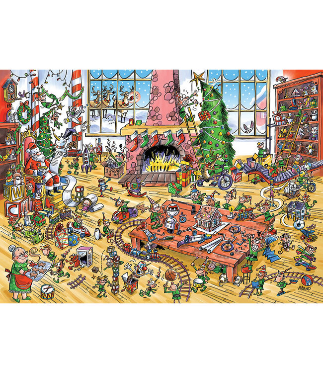 DoodleTown: Elves at Work Puzzle 1000pc