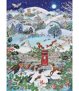 Village on a Winter Night Puzzle 1000pc