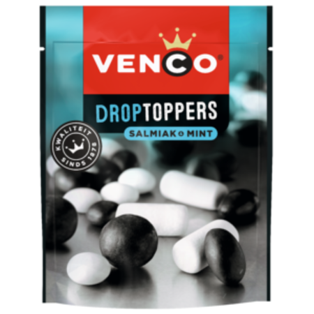 Venco Droptoppers Salmiak & Mint 215g