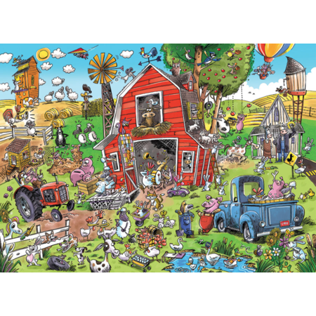 Doodle Town: Farmyard Folly Puzzle 1000pc