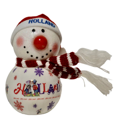 Snowman - Holland Light Up Nose Christmas Ornament (Plastic)