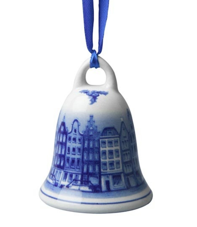 Bell - Delft Blue Canal Houses Christmas Ornament
