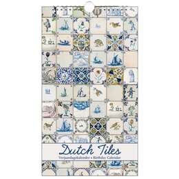 Dutch Tiles Perpetual Birthday Calendar