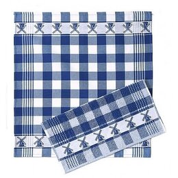 Hand Towel Blue Windmills Twentse