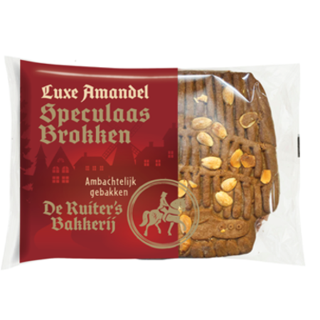 De Ruiter Luxe Speculaas Brokken w/ Almonds 450g