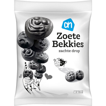 AH Soft and Sweet Licorice Faces 600g