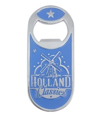 Holland Classic Blue Windmill Bottle Opener