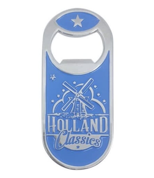 Holland Classic Blue Windmill Bottle Opener