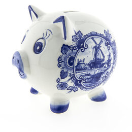 Delft Blue Piggy Bank