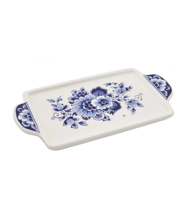 Delft Blue Windmill Butter Dish