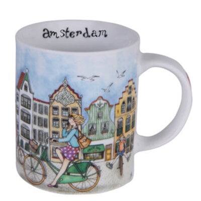 Amsterdam Mug City Cycle - Green Bike