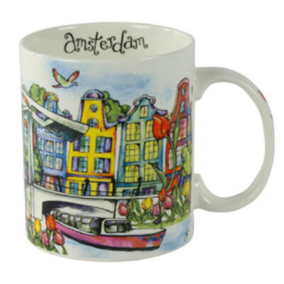 Amsterdam Mug  Canal Boat