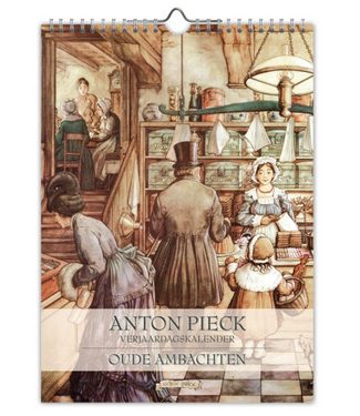 Anton Pieck Perpetual Birthday Calendar Oude
