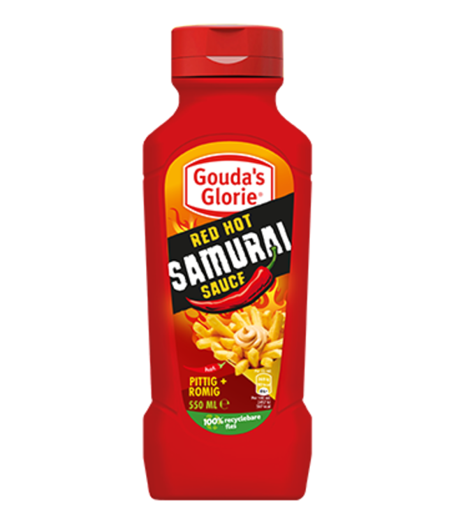 Gouda's Glorie Red Hot Samurai Sauce 550ml