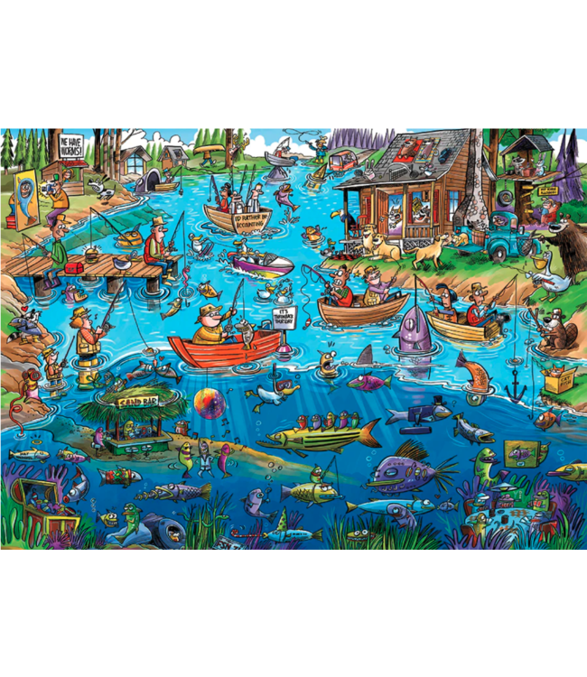 DoodleTown : Gone Fishing Puzzle 1000pc
