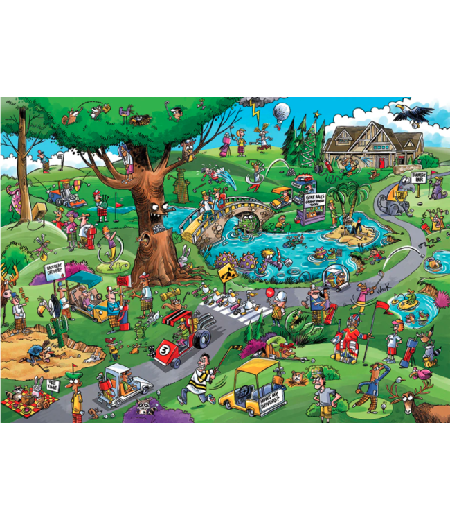DoodleTown: Par for the Course Puzzle 1000pc