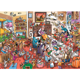 Doodle Town: Thanksgiving Puzzle 1000pc