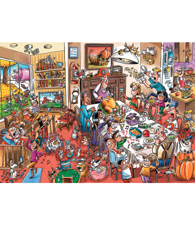 DoodleTown: Thanksgiving Puzzle 1000pc
