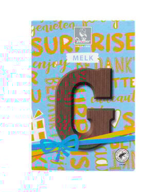DeHeer Milk Chocolate Letter 65g G