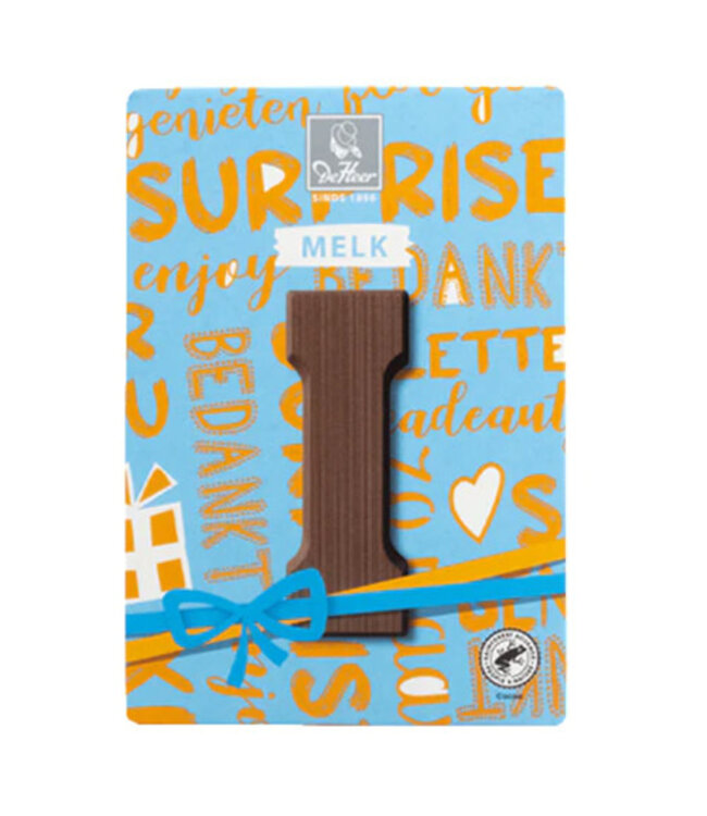 DeHeer Milk Chocolate Letter 65g I