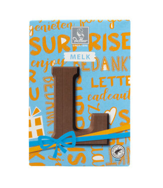 DeHeer Milk Chocolate Letter 65g L