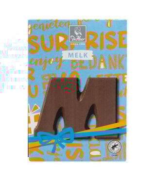 DeHeer Milk Chocolate Letter 65g M
