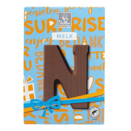 DeHeer Milk Chocolate Letter 65g N