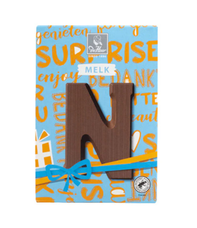 DeHeer Milk Chocolate Letter 65g N
