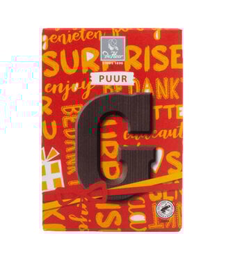 DeHeer Dark Chocolate Letter 65g G
