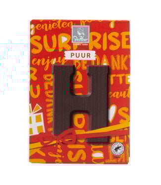 DeHeer Dark Chocolate Letter 65g H