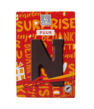 DeHeer Dark Chocolate Letter 65g N