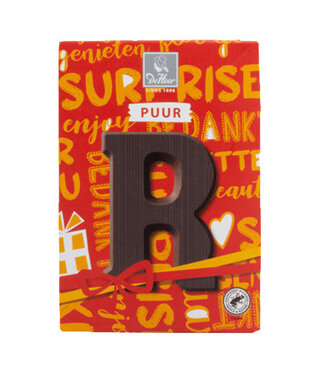 DeHeer Dark Chocolate Letter 65g R