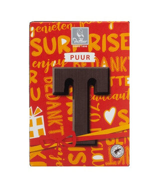 DeHeer Dark Chocolate Letter 65g T
